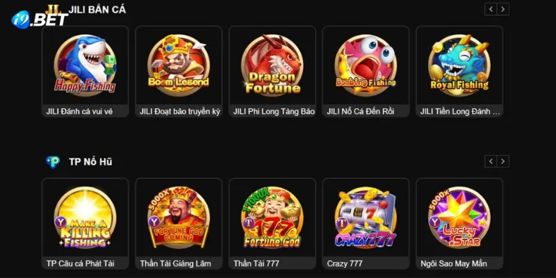 Khám phá kho sản phẩm cá cược "đồ sộ" tại i9Bet